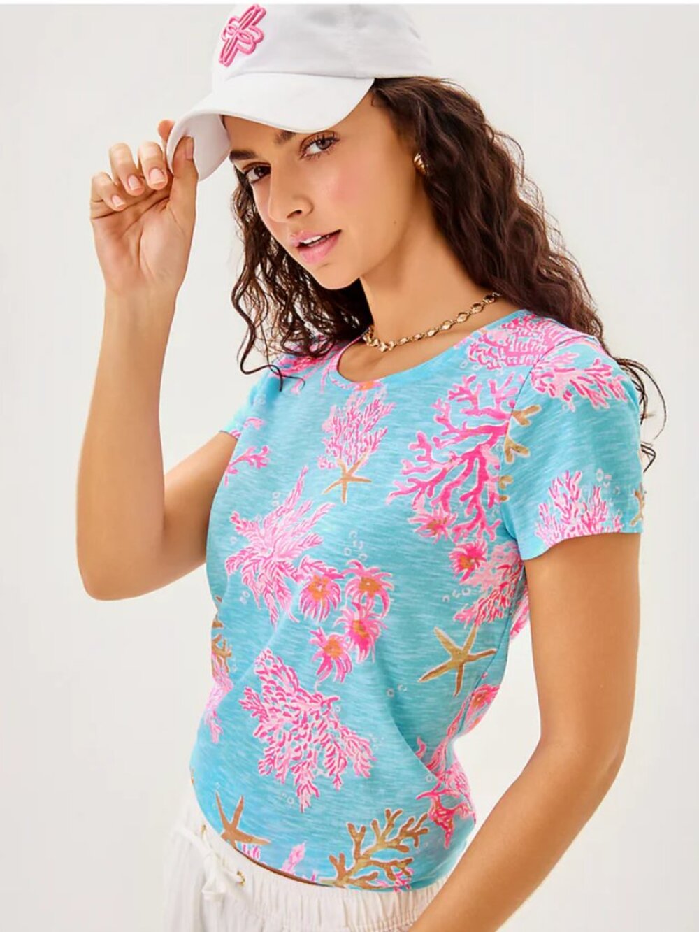Lilly Pulitzer Etta Scoop-neck Top